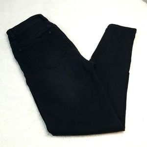 Asphalt Black Jean Leggings High Rise